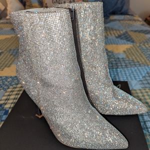 Madden Girl Zavier rhinestone sparkle booties